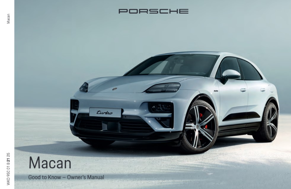 Owners Manual Book - Macan : Suncoast Porsche Parts & Accessories